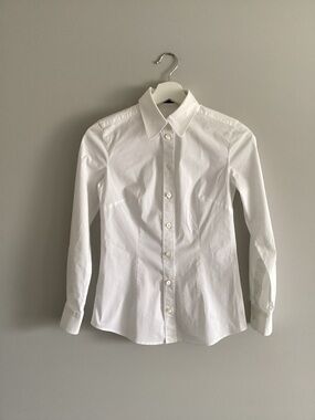 Dolce & Gabbana Classic White Fitted Shirt, Size 36